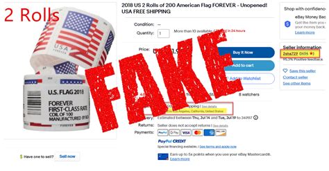 are there counterfeit forever stamps to be aware of